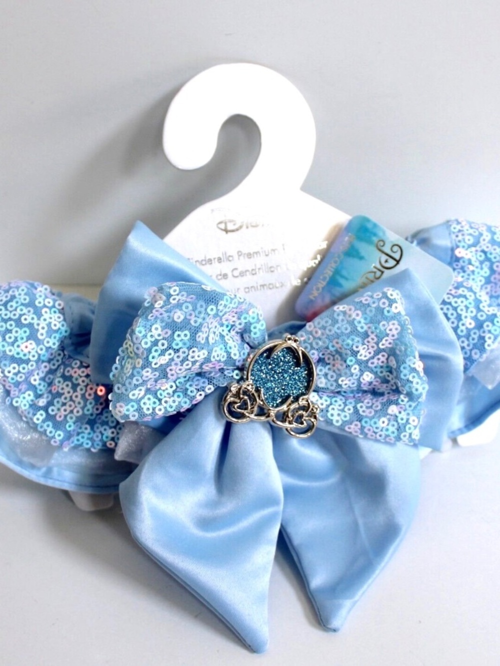 Disney Princess Cinderella Sequin Premium Pet Collar Size M NEW